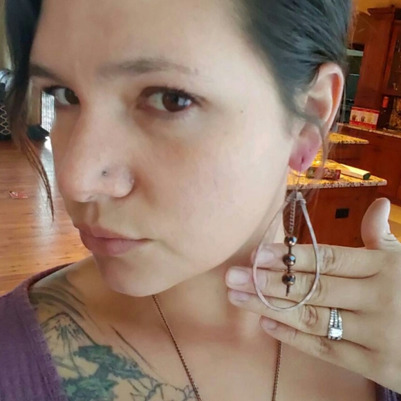 Copper Statement earrings - Picture 4 of 5